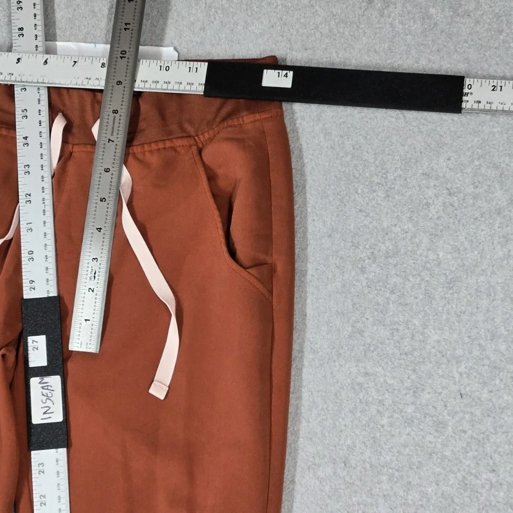 FIGS Women Scrub Pants XS Rust Jogger Zamora Zipper PO#35589 27